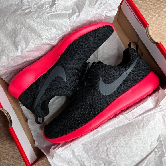 Nike Roshe Run Anthracite Siren Red - Picture 3 of 12